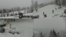 Sdružený snímek okolí chaty Myslivna