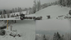 Sdružený snímek okolí chaty Myslivna