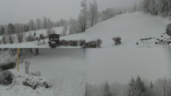 Sdružený snímek okolí chaty Myslivna