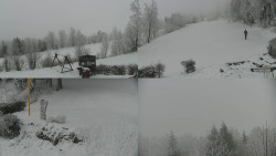 Sdružený snímek okolí chaty Myslivna