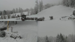 Sdružený snímek okolí chaty Myslivna