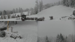 Sdružený snímek okolí chaty Myslivna