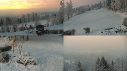 Sdružený snímek okolí chaty Myslivna