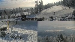 Sdružený snímek okolí chaty Myslivna