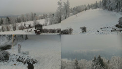 Sdružený snímek okolí chaty Myslivna