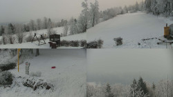 Sdružený snímek okolí chaty Myslivna