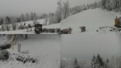 Sdružený snímek okolí chaty Myslivna