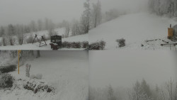 Sdružený snímek okolí chaty Myslivna