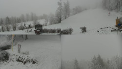 Sdružený snímek okolí chaty Myslivna