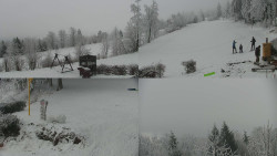 Sdružený snímek okolí chaty Myslivna