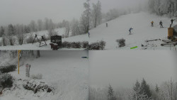 Sdružený snímek okolí chaty Myslivna