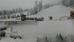 Sdružený snímek okolí chaty Myslivna