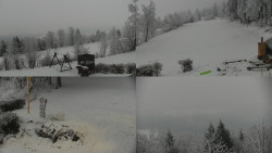 Sdružený snímek okolí chaty Myslivna