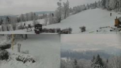 Sdružený snímek okolí chaty Myslivna