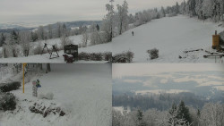 Sdružený snímek okolí chaty Myslivna