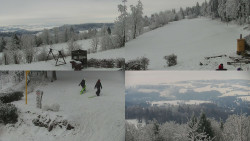 Sdružený snímek okolí chaty Myslivna