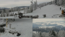 Sdružený snímek okolí chaty Myslivna