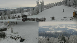 Sdružený snímek okolí chaty Myslivna