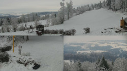 Sdružený snímek okolí chaty Myslivna