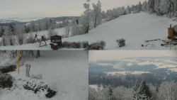 Sdružený snímek okolí chaty Myslivna