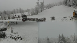 Sdružený snímek okolí chaty Myslivna