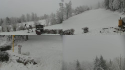 Sdružený snímek okolí chaty Myslivna