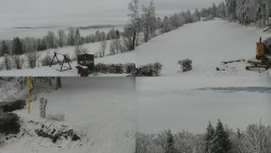 Sdružený snímek okolí chaty Myslivna