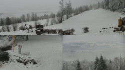 Sdružený snímek okolí chaty Myslivna