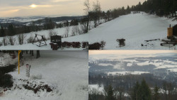 Sdružený snímek okolí chaty Myslivna