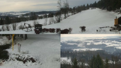 Sdružený snímek okolí chaty Myslivna