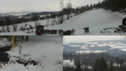 Sdružený snímek okolí chaty Myslivna