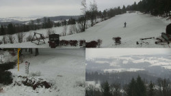 Sdružený snímek okolí chaty Myslivna