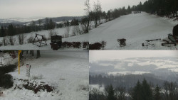 Sdružený snímek okolí chaty Myslivna