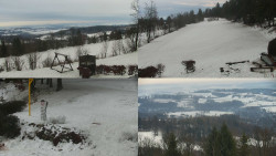 Sdružený snímek okolí chaty Myslivna