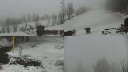 Sdružený snímek okolí chaty Myslivna