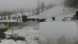 Sdružený snímek okolí chaty Myslivna