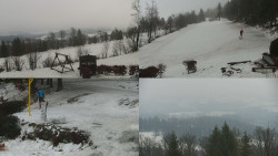 Sdružený snímek okolí chaty Myslivna