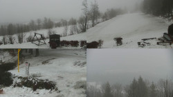 Sdružený snímek okolí chaty Myslivna