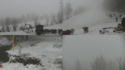 Sdružený snímek okolí chaty Myslivna