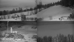 Sdružený snímek okolí chaty Myslivna