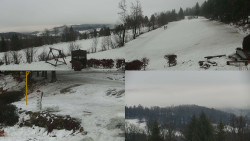 Sdružený snímek okolí chaty Myslivna