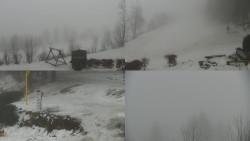 Sdružený snímek okolí chaty Myslivna