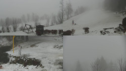 Sdružený snímek okolí chaty Myslivna