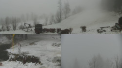 Sdružený snímek okolí chaty Myslivna