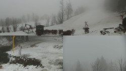 Sdružený snímek okolí chaty Myslivna