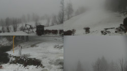 Sdružený snímek okolí chaty Myslivna