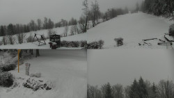 Sdružený snímek okolí chaty Myslivna