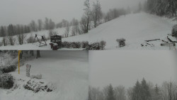 Sdružený snímek okolí chaty Myslivna