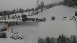 Sdružený snímek okolí chaty Myslivna