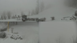 Sdružený snímek okolí chaty Myslivna